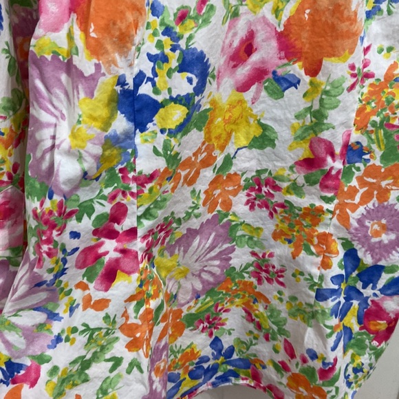 Chaps Floral Women’s Button Down Cotton Top Size XL - Picture 6 of 9